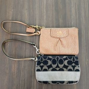 Set of 2 Coach Wristlets